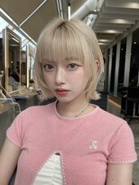 アスター 天神大名店(Aster) 小顔に見えるトレンドヘア/黒髪/オリーブグレー/ココアベージュ