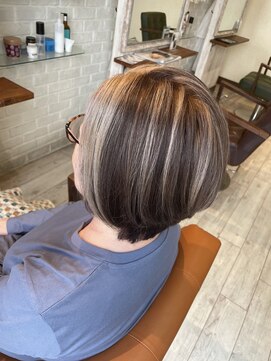 レーヴ ヘアー シエル(Reve hair ciel) フロントブリーチ&ハイライトカラー