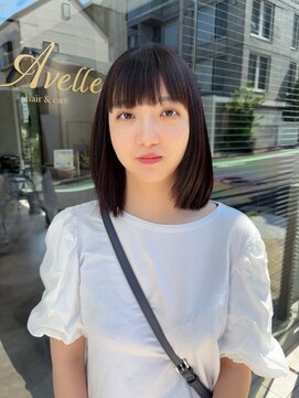 ナチュラル縮毛矯正/20代30代40代50代ボブ/ヒト幹細胞