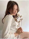 透明感カラーブリーチなしカラーオリーブベージュ