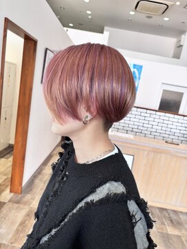 ノート ヘアーサロン(NOTE HAIR SALON) メンズライクデザインピンク