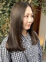 ラミエバイメルト 下北沢(lamie by melt) 花田/オリーブベージュ顔周りカットハッシュカット下北沢韓国