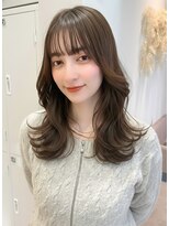 ティファ 自由が丘店(Tiffa)&nbsp;小顔効果抜群♪くびれレイヤー×透明感ミルクティーベージュ