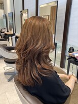 ユニックス アリオ亀有店(UNIX)&nbsp;【50代髪型】大人女性の艶髪ロングレイヤー×モカベージュ