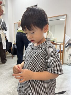ポーズヘアー 大阪 福島(PAUSE HAIR) 大阪梅田福島｜キッズショート｜ナチュラルマッシュ