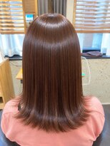 ヘアリゾート粋 トゥジュ 池袋東口店(tujuh) くびれミディ/透明感/オレンジブラウン