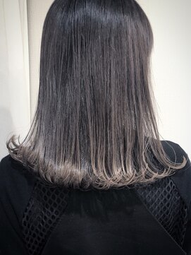 フォンズ(FONS) 外ハネ上品ロブ♪/簡単スタイリング/グレージュグラデーション