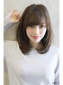 「THE C 海老名」大人の小顔になる前髪・内巻きミディアム