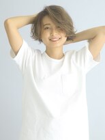 ソシエ 生駒店&nbsp;アッシュカラー×外ハネボブ