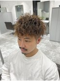 ハイトーン/2ブロック/エアリー前下がりハードツイスパ