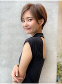 前髪長め大人ショート20代30代40代【AIN.表参道】川原大地