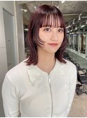 パツ前髪×顔まわりレイヤー
