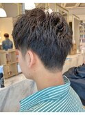 三好 涼華 メンズショート×パーマ