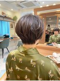 浦和ショートヘアショートカット白髪ぼかし白髪染めボブ40代50代