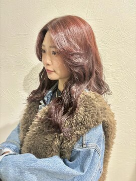 エトランジェ(Etrange) ピンクブラウン/ピンク/ブラウン/ゆる巻き