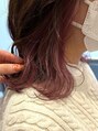 グロウ 恵比寿(grow)&nbsp;ブリーチ1回ピンクラベンダーインナーカラー