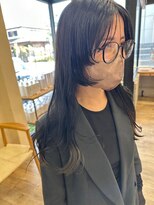 シフト(SHEEFT) ロングナチュラル姫カットレイヤー前髪なしスタイル