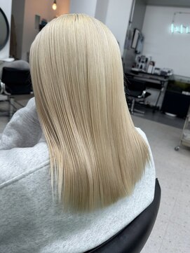 ヒビヲ(HIBIO) ダブルカラーミルクティーベージュピンクベージュブリーチカラー