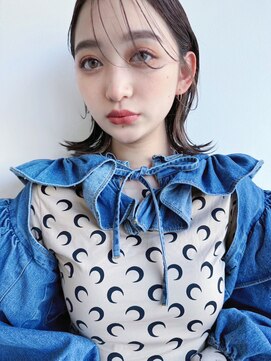 ホォレ 豊中店(fore) オリーブベージュショートミニボブグレージュブリーチレイヤー