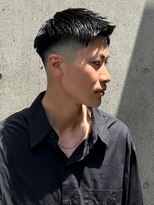 ビンゴ(BINGO)&nbsp;1793渋谷メンズカット黒髪スキンフェードバーバーフェードカット
