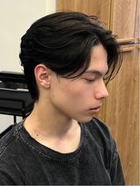 エルマーク(L-MARK) センターパートニュアンスパーマ韓国カルマパーマコンマヘア