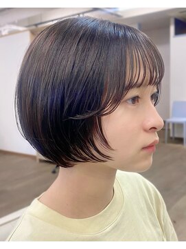 ルアン 上通り(ruen) フェイスレイヤー ショート 熊本美容室 ruen 右田莉奈