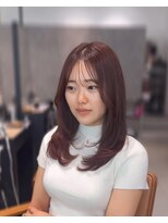 アリーズ(ALLYS)&nbsp;ブリーチなしボルドーカラー♪