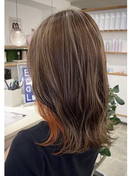 チャンプ 小阪店(Champ) インナーカラーで顔周りも明るく☆30代/40代/50代河内小阪