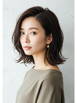 アントワープトーキョー(antwerp TOKYO)&nbsp;30代40代50代外ハネボブゆる巻き耳かけ髪質改善白髪染め透明感