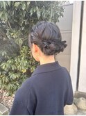 編み込みアレンジ