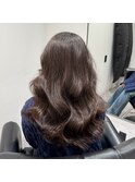 韓国風巻き/マロンベージュ/ダークカラー