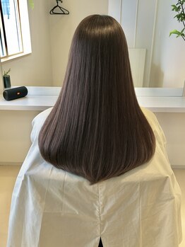 タオ 広尾(TAO)の写真/【広尾◆恵比寿】髪の状態に合わせた施術で髪の傷みを最小限に抑えます。毛先まで艶ストレートに＊