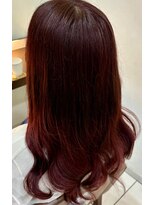 スタイル 横浜(STYLE)&nbsp;【担当　金光】毛先ｗカラー/毛先１ブリーチ/中明度/レッド/