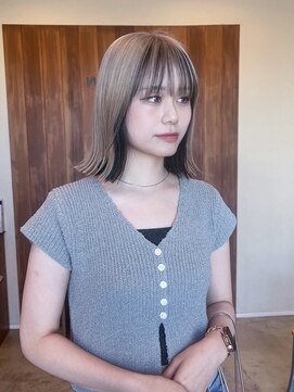 ニクスフリー(nix free) インナーカラーミルクティーベージュデザインハイトーンカラー