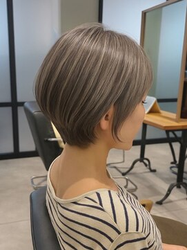ヘアーカッティングガーデン ジャック モアザン 梅田店 ボブ/ショートボブ/ハイライト/40代/50代/大人女性/白髪ぼかし