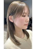 ブリーチ無しで育てる透け感カラー