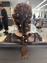 シャンプーボーイエイムス(SHAMPOO BOY aims) ヘアセット 編みおろし