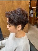 【山本智文】ハンサムショートスパイラルパーマ