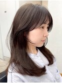 ハイライトバレイヤージュダブルカラーケアブリーチ20代30代