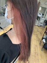 ヘアアンドメイク アリス(hair&make ALICE produce by COLT) インナーカラー オレンジ エノグ