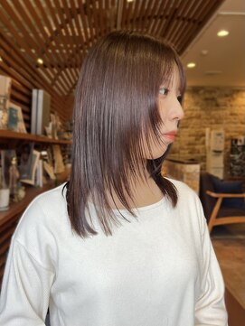 マッシュ アドベ 八戸ノ里(MASHU ADOBE) 透明感ピンクブラウン