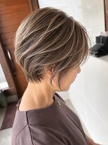 リドル ヘアー 駒生店(Riddle HAIR) 大人のハイライトショートボブ