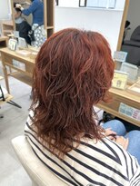 ロッコ 船橋駅(Rocco) ウルフパーマ レイヤーパーマ オレンジカラー 船橋駅