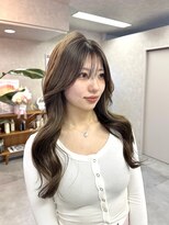 ヘルツ(Hz)&nbsp;韓国レイヤー/ミントベージュ/顔周り小顔見えカット◎