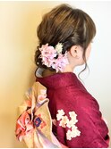 成人式 振袖 ルーズシニヨンアレンジ　[PATIO/枝川]