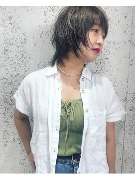 スティードトーキョー(Steed Tokyo) 抜け感×グレージュ×ウルフレイヤー【Steed/立川】