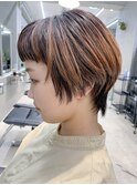 ウルフ、ショートウルフ、グラデーションカラー
