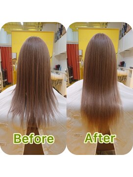 デュオヘアー エクステンションズ 新宿 柔らかハイトーンロングヘアー♪♪♪