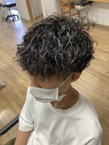 ナチュラル(Natural) ツイストスパイラルパーマ×メッシュ