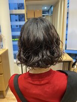 アピッシュ(apish 並木通り)&nbsp;フワッと伸ばしかけボブパーマ♪